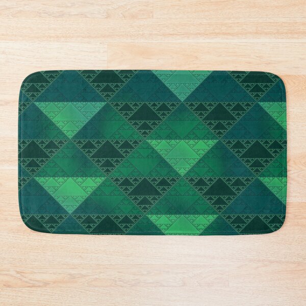 Item preview, sierpinski triangles - jade designed and sold by BrownWoodRobot.