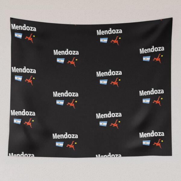 Item preview, Mendoza,  Argentina Soccer abstract design  designed and sold by lobodelnoir.
