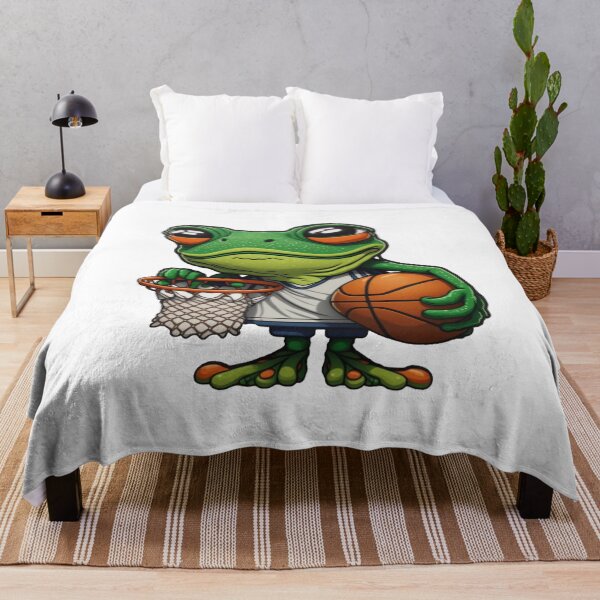 Item preview, A frog holding a basketball designed and sold by RandomReviews.