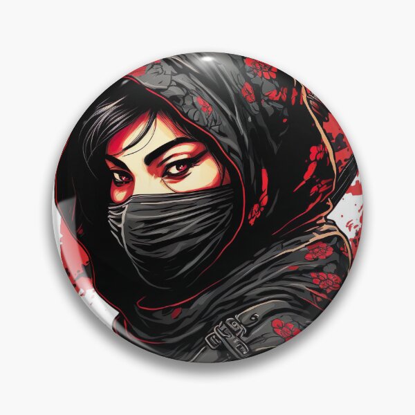 Item preview, Beautiful ninja woman in artistic style designed and sold by Peregrino96.