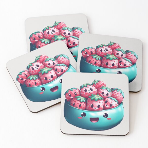 Item preview, Smiling Strawberries (V2) designed and sold by Lilieae.