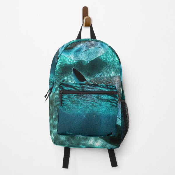 Item preview, Blue Ocean Underwater Surface Marine fish Oil Painting designed and sold by Trendy Valley .
