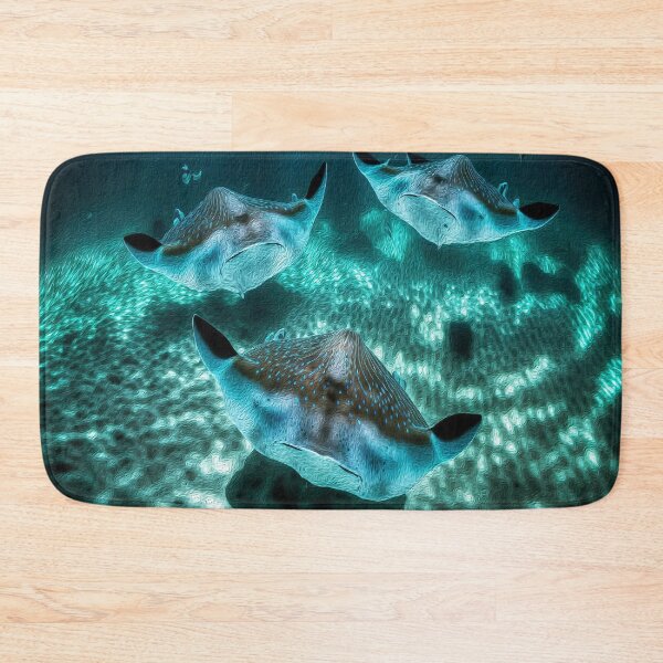Item preview, Blue Ocean Underwater Surface Marine fish Oil Painting  designed and sold by Trendy Valley .