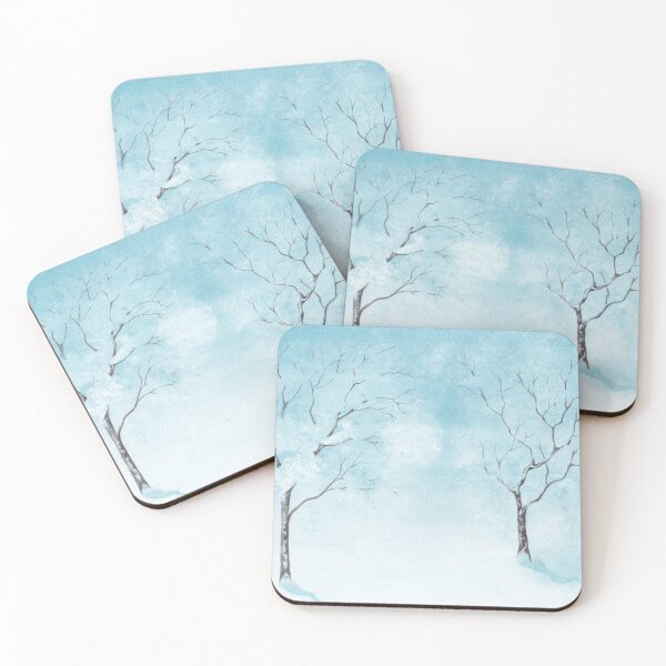 Item preview, Two Snowy Trees designed and sold by IrinaIkar.