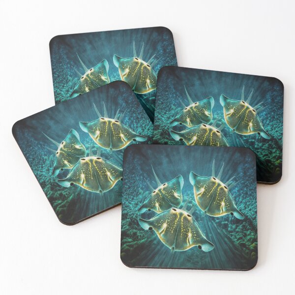 Item preview, Deep Sea Surface Marine Fish Stingray Life Oil Painting  designed and sold by Trendy Valley .