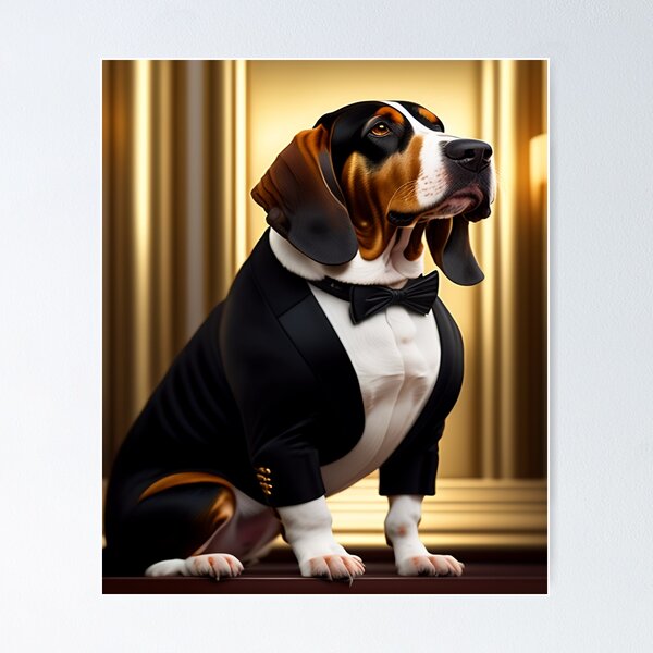 Item preview, Funny Dog Wearing Suit  designed and sold by Nero9o.