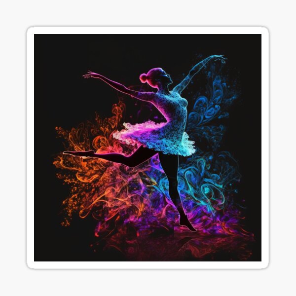 Item preview, colorful fantasy ballet dancer designed and sold by amazing1designs.