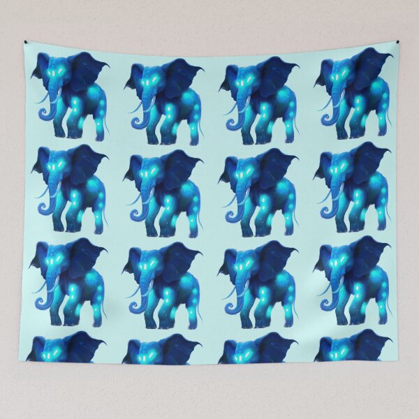 Item preview, Electric Blue Elephant  designed and sold by Lilieae.