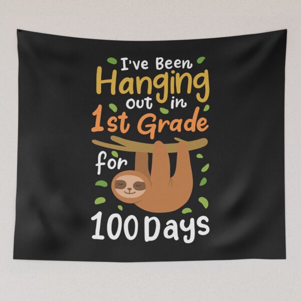 Item preview, 100 Days of School 1st Grade Sloth Student designed and sold by ErnestiFuhrman.