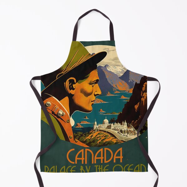Item preview, Canada Palace Vintage Travel Art Poster designed and sold by OldTravelArt.