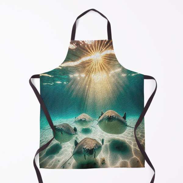 Item preview, Ocean Deep  Inhabitants Stingray Underwater Life Oil Painting  designed and sold by Trendy Valley .