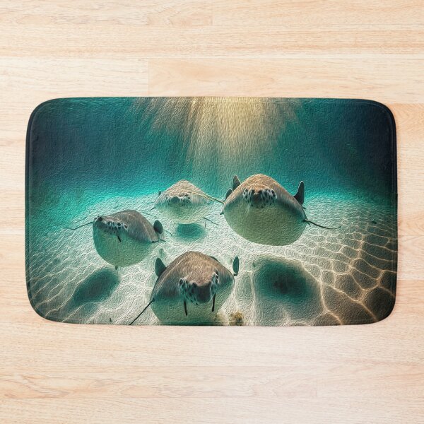 Item preview, Ocean Deep  Inhabitants Stingray Underwater Life Oil Painting  designed and sold by Trendy Valley .