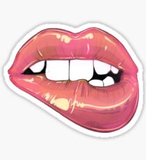 Bit Your Lip Sticker