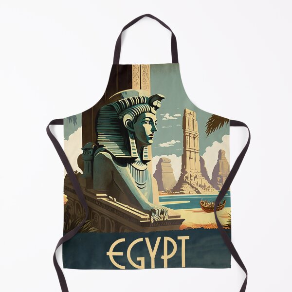 Item preview, Egypt Ancient Ruins Vintage Travel Art Poster designed and sold by OldTravelArt.