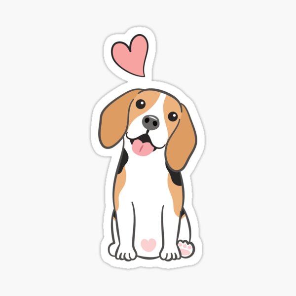 Cute Kawaii Beagle Dog Lover Stickers – Detour Shirts