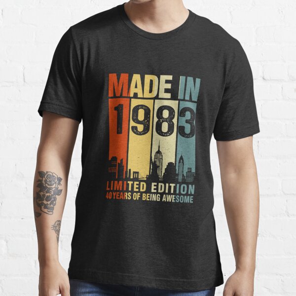 Made In 1983 Limited Edition 40 Years Of Being Awesome Essential T-Shirt