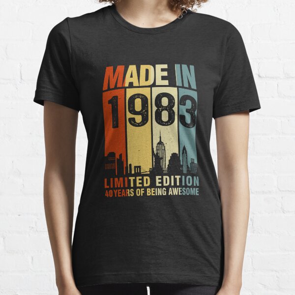 Made In 1983 Limited Edition 40 Years Of Being Awesome Essential T-Shirt