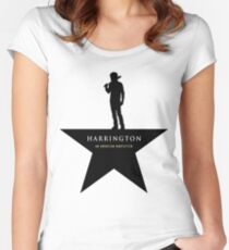HARRINGTON: An American Babysitter (black) Women's Fitted Scoop T-Shirt