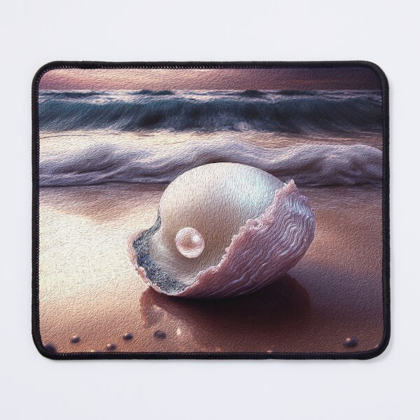 Item preview, Pearls Among Seashells An Ocean Sunset Seascape Oil Painting designed and sold by Trendy Valley .