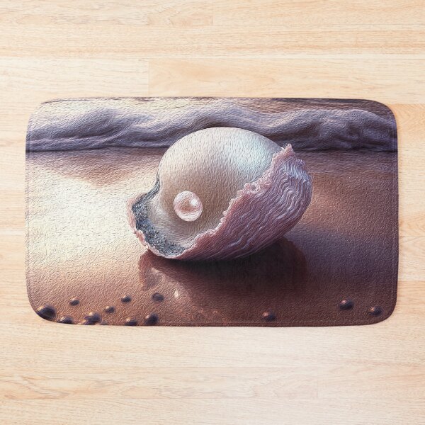 Item preview, Pearls Among Seashells An Ocean Sunset Seascape Oil Painting designed and sold by Trendy Valley .