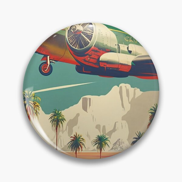 Item preview, Egypt Plane Vintage Travel Art Poster designed and sold by OldTravelArt.