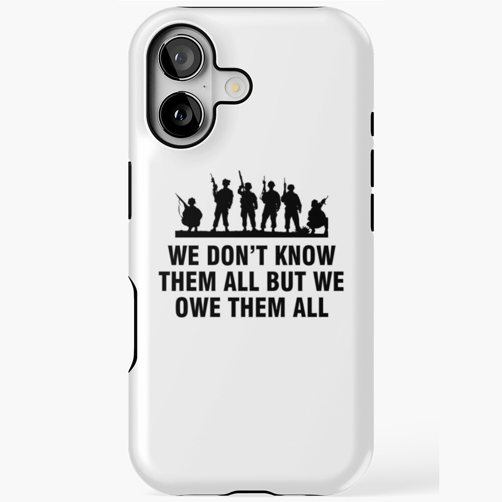 We don't know them all but we owe them all Sticker