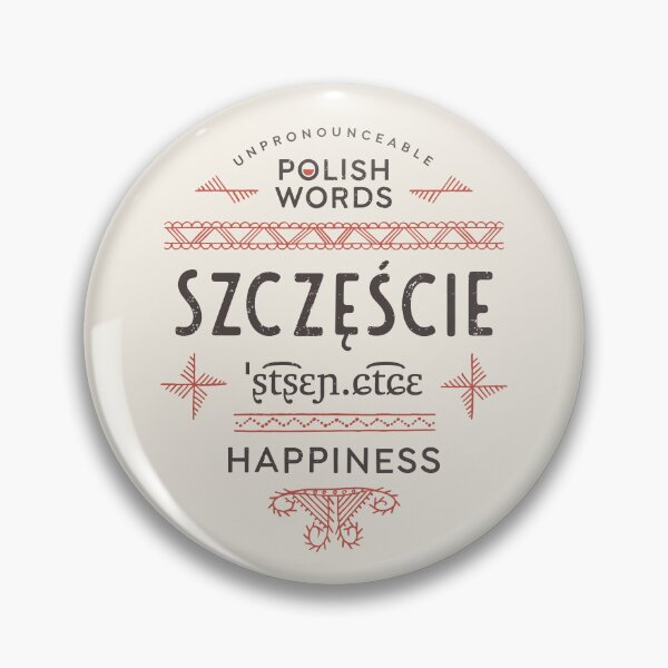 Item preview, Polish Words Happiness designed and sold by Geek Updated.