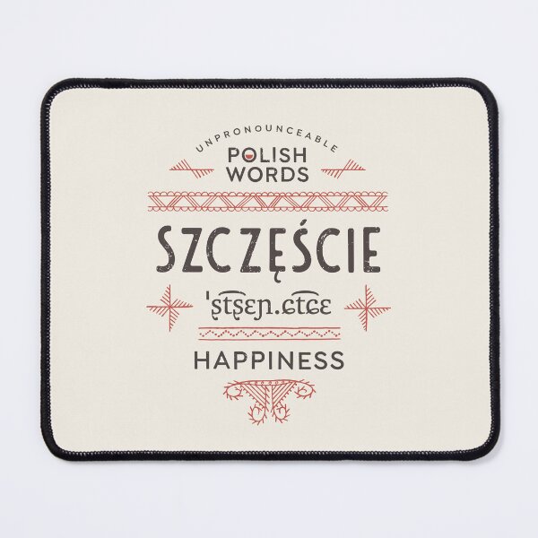 Item preview, Polish Words Happiness designed and sold by Eurokollektiv.
