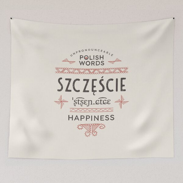 Item preview, Polish Words Happiness designed and sold by Geek Updated.