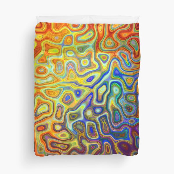 Rainbow Geode Texture Duvet Cover