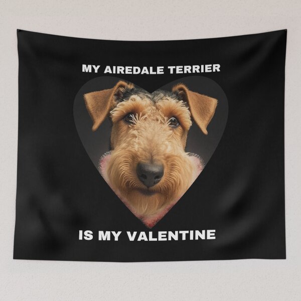 Artikelvorschau, Welpen-Valentinsgruß Mein Airedale-Terrier ist mein Valentinsgruß entworfen und verkauft von netdota.