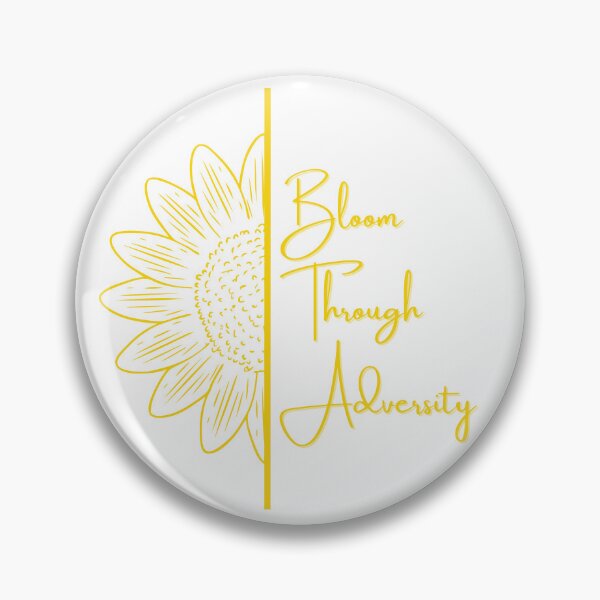 Item preview, Bloom Through Adversity - Half Sunflower (Yellow) designed and sold by T-WoodCreations.