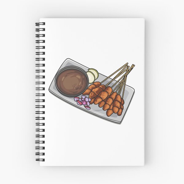 Item preview, Satay cartoon illustration designed and sold by Misscartoon.