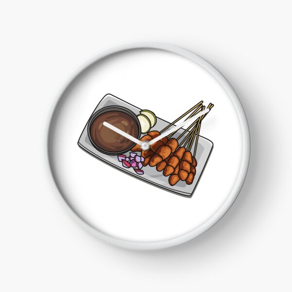 Item preview, Satay cartoon illustration designed and sold by Misscartoon.