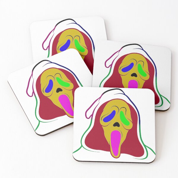 Item preview, id16 Colorful GhostFace and Colorful screaming human face  quality, original, domestic production and made of natural materials,  designed and sold by bcbutika.