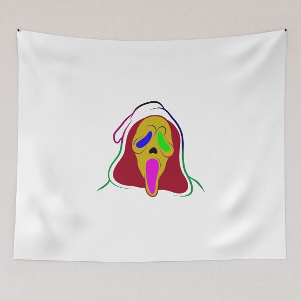 Item preview, id16 Colorful GhostFace and Colorful screaming human face  quality, original, domestic production and made of natural materials,  designed and sold by bcbutika.