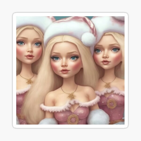 Christmas girls Sticker