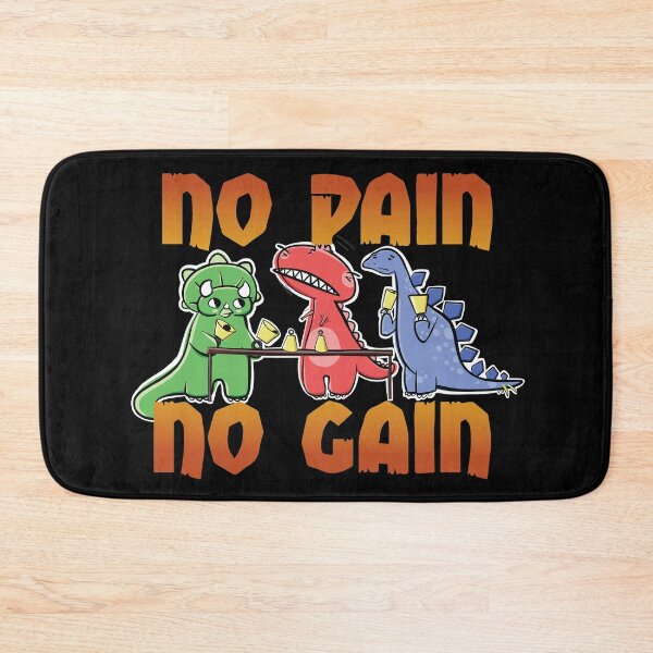 Item preview, No Pain No Gain Dinosaur Handbell Practice designed and sold by SubtleSplit.