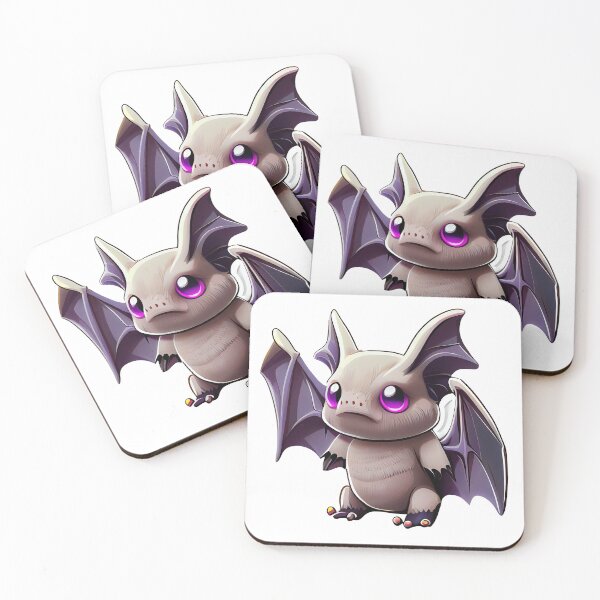 Item preview, Cute pink and purple fruit bat designed and sold by TheBrainArt.