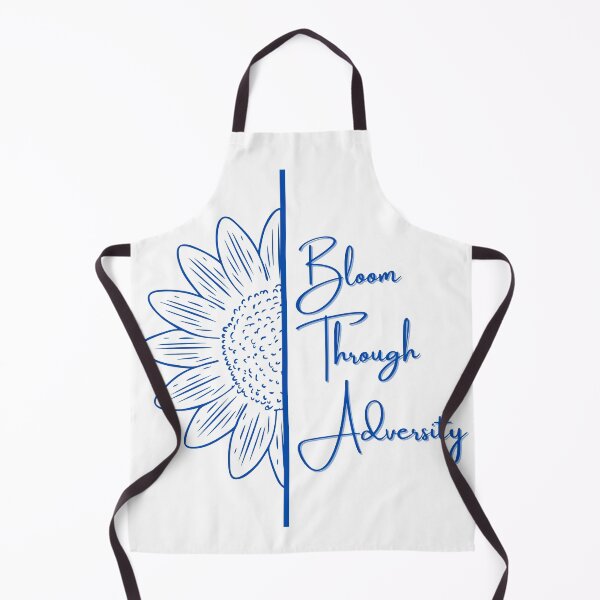Item preview, Bloom Through Adversity - Half Sunflower (Blue) designed and sold by T-WoodCreations.