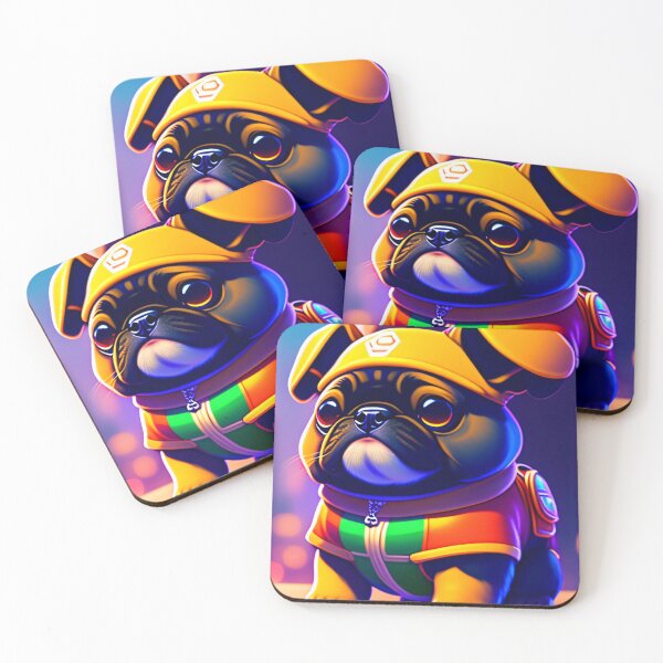 Item preview, Cool dog astronaut illustration in the space, colorful vibrant digital art 12 designed and sold by vishalraifx.