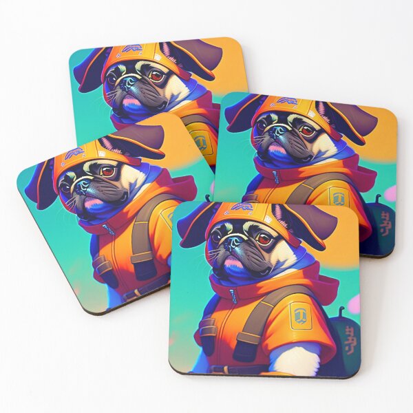 Item preview, Cool dog astronaut illustration in the space, colorful vibrant digital art 14 designed and sold by vishalraifx.