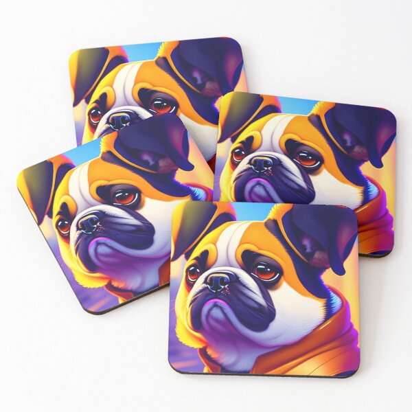 Item preview, Cool dog astronaut illustration in the space, colorful vibrant digital art 15 designed and sold by vishalraifx.