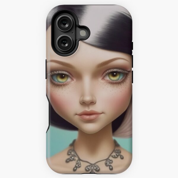 Tattoo girl pink hair iPhone Tough Case