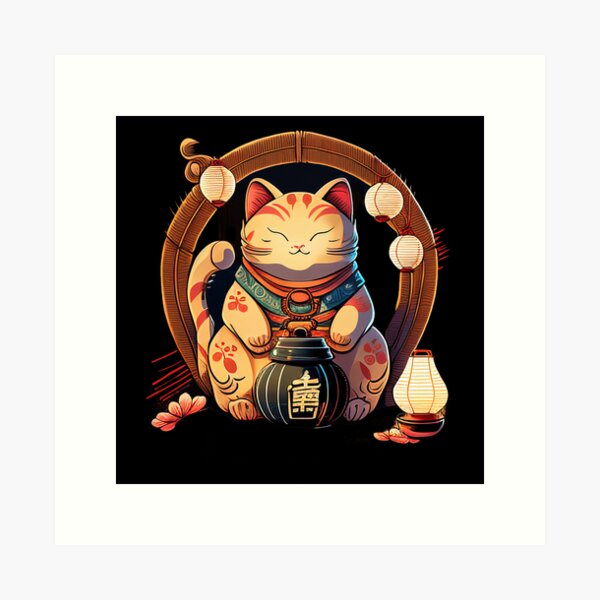 imagenes de simbolos japoneses,  : La verdad sobre los Gatos Chinos de  la Suerte o MANEKI NEKO