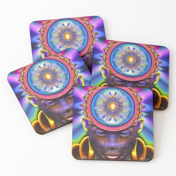 Item preview, Techno-Shaman (22) - Trippy Psychedelic Art designed and sold by TheThirdEye.