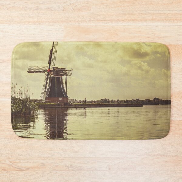 Item preview, windmill in the netherlands - retro designed and sold by fowons.