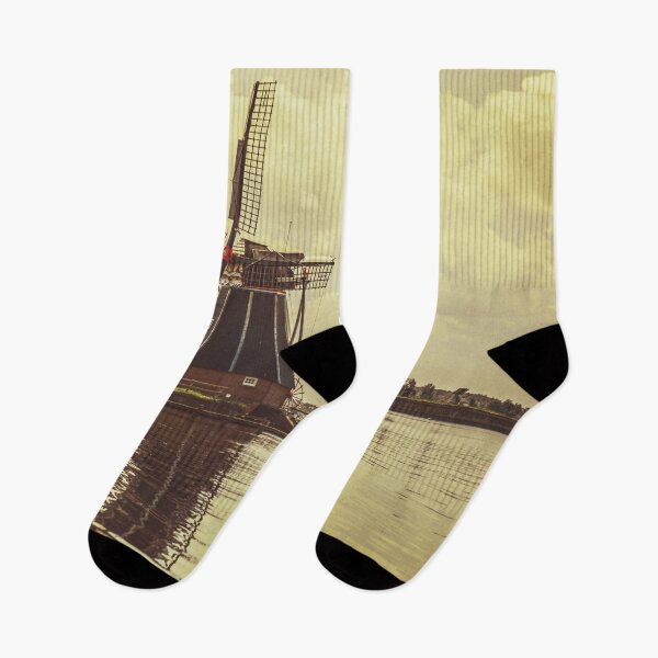 Item preview, windmill in the netherlands - retro designed and sold by fowons.