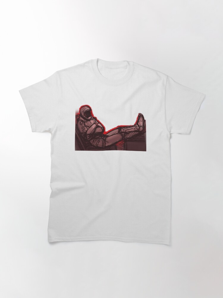 Thumbnail 3 of 7, Classic T-Shirt, Murderbot funny art designed and sold by EldritchArtsUSs.