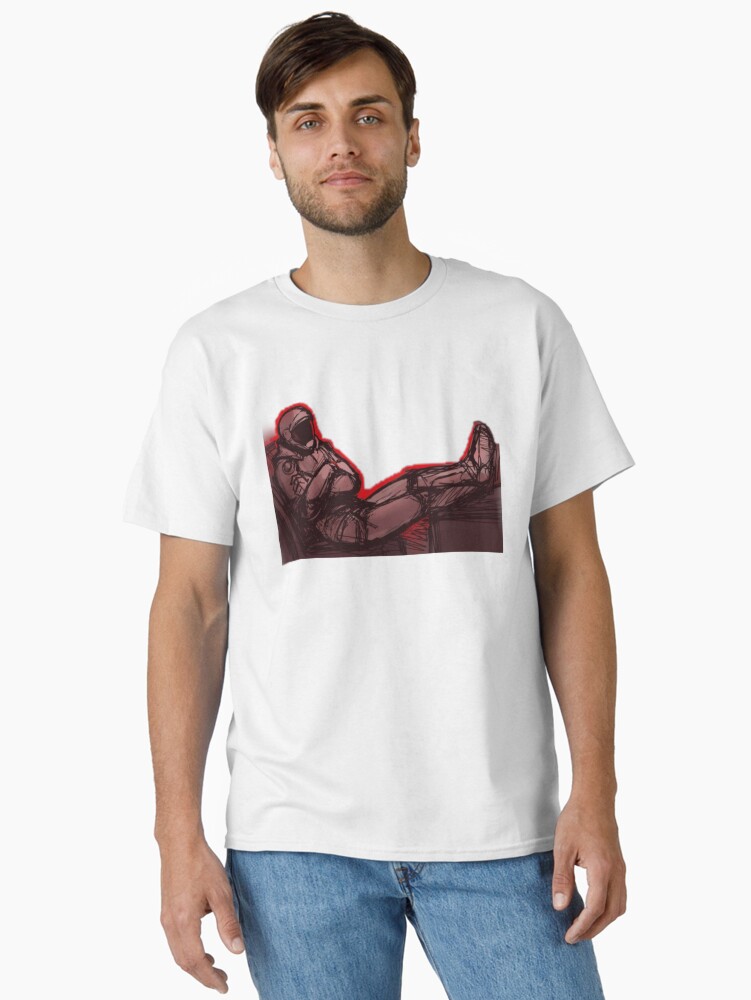 Thumbnail 1 of 7, Classic T-Shirt, Murderbot funny art designed and sold by EldritchArtsUSs.